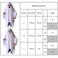 Pikkukuva 3 / 3: 4-13-vuotiaat Lapset Pojat Tytöt Valkoinen Ghost Cosplay-asu Ghost-viitta Halloween-juhla Fancy Mekko Lahjat-C 8-13Years
