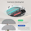 Miniatyrbilde 3 av 5: Moppeputer Refill for Roborock S8 MaxV Ultra / S8 Max Ultra Robotstøvsuger, Doble Soniske Vibrasjonsmoduler, Kantmoppeputer
