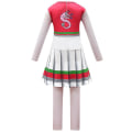 Miniatyrbilde 2 av 3: Zombie High 2 Cheerleader Cosplay Kostyme Seabrook High School Jentebarn Fint Antrekk-Kostyme 6-7 Years 130cm