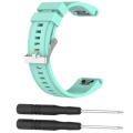 Miniatyrbild 2 av 4: 26 mm watch för Garmin Fenix ​​5X Multisport GPS Watch Teal