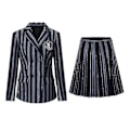 Pikkukuva 3 / 5: Keskiviikkona Addams Cosplay set Nevermore Academy School UniCompatible Withm Without wig Child M