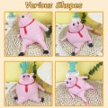 Miniatyrbillede 3 af 5: 2023 Nyt Pink Pig Squishy Legetøj, Nyhed Cute Pig Squeeze Legetøj, Sød Pink Pig Man Sensorisk stresslegetøj, Stress Reliever Legetøj L