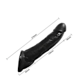 Miniatyrbild 4 av 5: Realistisk hudliknande dildo, transparent dildo med sugpropp för handsfree-lek, säkert material po1