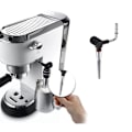 Miniatyrbilde 5 av 5: Dampdyse Spiss Tut for Delonghi Dedica EC680/EC685, EC9335, ECP3420, ECO310, Melkeskum Indre Rør, Rustfritt Stål