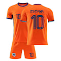 Miniatyrbillede 1 af 3: 2425 Holland hjemmefodboldtrøje MEMPHIS trøje 18(100-110cm)