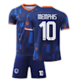 Miniatyrbillede 1 af 3: 2425 Holland udebanetrøje MEMPHIS Fodbolddragt 20(110-120cm)