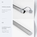 Miniatyrbillede 3 af 5: Spisepinde Rør Aluminium Legering Æske Til Titanium Spisepinde Æske Uden Spisepinde Grå