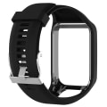 Miniatyrbilde 1 av 3: Armbånd/klokkerem for TomTom Adventurer Golfer 2 Runner 2/3 Spark Watch / Spark 3 GPS Black