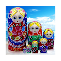 Miniatyrbillede 2 af 5: Mandarin 7 stk stabelbare blomsterpige Matryoshka Nesting Dolls
