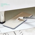 Miniatyrbilde 5 av 5: Gulvrotasjon Teleskophåndtak Selvrensende flatmopp med mikrofiberputer og rengjøringsbøtte -HG as shown