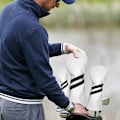 Miniatyrbild 2 av 3: Golfhuvudskydd i PU-läder, vattentätt, för träklubbor, 3-pack White