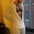 Miniatyrbillede 5 af 5: Mænds Én-delt Lange Underbukser Natpyjamas -HG Red 2XL