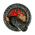 Miniatyrbild 4 av 5: Granitmönster set Sten Örtkvarn Solid Grinder Matlagning Set Granite pattern