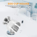 Miniatyrbilde 5 av 5: Eggkopp, eggbrett i rustfritt stål, holder for myke kokte egg, oppvaskmaskinsikker (4 pakker) Silver