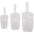 Miniatyrbillede 2 af 5: 3-delt Palette Is-skraber Formet Plastik Ske - Transparent transparent