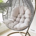 Miniatyrbilde 4 av 5: Kurv Egg Chair Sittepute - Hage Hengekøye Vuggeputer white