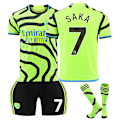 Miniatyrbillede 1 af 3: 2324 Arsenal udebanetrøje fodbold uniformsæt+strømper-Saka 20(110-120cm)