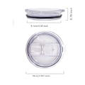 Miniatyrbild 3 av 5: 2 Ersättningslock för 30oz Rostfritt Stål Tumbler Resekopp - Passar Inre Diameter 3.58 TUM (Transparent) - Multi
