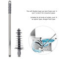 Miniatyrbillede 2 af 4: Revolutionerende Propper, Squeegee, Afløbsrenser, Toiletrenser Værktøj Kompatibel Med Badeværelse, Lang Toiletpropper -h