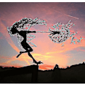 Miniatyrbillede 2 af 2: Dansende Fe Dandelion Statue Ornament Stakes Dandelion G