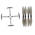 Miniatyrbild 2 av 5: 4x Reservpropeller + Propellerbumper för Hs175 D65 Syma X500 X30 Z6 Drone Gray