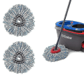 Pikkukuva 3 / 3: 1/3/4/6 kpl Vileda/o-cedar -yhteensopivia mikrokuitu-mopin lisävarusteita, pyörivä moppi lattian puhdistukseen blue 3PCS