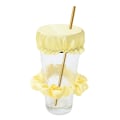 Miniatyrbillede 1 af 5: Drikkedæks-Scrunchie - Den Genanvendelige Drikkevare-Spikning Forebyggelses-Scrunchie Som Set I Shark Tank Til Kvinder Yellow