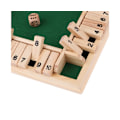 Pikkukuva 5 / 5: Puinen noppapeli Shut The Box Set - Vihreä, lapsille ja aikuisille