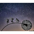 Miniatyrbillede 1 af 2: Dansende fe Mælkebøtte Statue Ornament Stakes Dandelion B