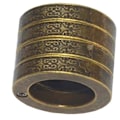 Miniatyrbild 1 av 5: Hexagon Retro Magic Ring Personifierad 4-fingersring Multifunktionell Utomhusklättring Nödsituation Bronze Round