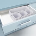 Miniatyrbilde 4 av 5: Organiserboks Skuffer Hjemmekontor Oppbevaring Kjøkken Badskap Skrivebord Boks Skuffeorganisering Skuffe C