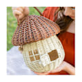 Pikkukuva 2 / 5: Sienipuikkosäilytyskori Kannella-rottinki Mushroom Decor, , Boho Decor, Päivälahja -ES As shown