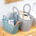 Miniatyrbild 2 av 8: Bärbar badkorg i plast Badrum Diverse förvaringskorg Pink M