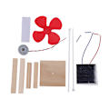 Miniatyrbild 4 av 5: Science Toy Mini Solar Fan DIY Model Kit Trästudenter Physic one size