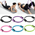 Miniatyrbild 2 av 8: Yoga Fitness Ring Cirkel Pilates Kvinnor Tjej träningsverktyg Black
