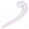 Miniatyrbild 1 av 5: Flerfunktionslinjal för fransk kurvsömnad i plast Easy Curve Rul 3231
