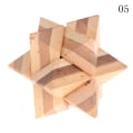 Miniatyrbild 1 av 5: Mode IQ Brain Teaser Kong Ming Lock Trä sammankopplande Burr 0 05