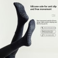 Miniatyrbild 4 av 8: Yogastrumpor Anti-halk Sportsockor Pilatesstrumpor Light gray