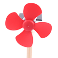 Miniatyrbild 1 av 5: Science Toy Mini Solar Fan DIY Model Kit Trästudenter Physic one size