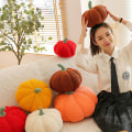 Miniatyrbild 4 av 8: Lätt halloween pumpa kastkudde fylld pumpa Plus Orange