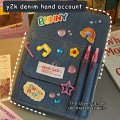 Miniatyrbild 2 av 8: Denim Cloth Anteckningsböcker Binder Dagbok Anteckningsbok Brevpapper A1