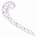 Miniatyrbild 5 av 5: Flerfunktionslinjal för fransk kurvsömnad i plast Easy Curve Rul 3231