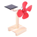 Miniatyrbild 3 av 5: Science Toy Mini Solar Fan DIY Model Kit Trästudenter Physic one size