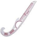 Miniatyrbild 3 av 5: Flerfunktionslinjal för fransk kurvsömnad i plast Easy Curve Rul 3231