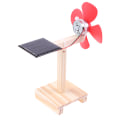 Miniatyrbild 5 av 5: Science Toy Mini Solar Fan DIY Model Kit Trästudenter Physic one size