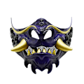 Miniatyrbild 8 av 8: Halvmask Röd Prajnaparamita Mask Halloween Ond Djävul Fest Ma A3