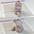 Miniatyrbild 5 av 8: Härlig 3D Flockad Utter Hänge Nyckelring Ryggsäck Charm Mode A3