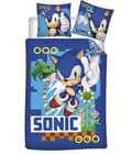 Sonic the Hedgehog Turbo barnbäddset 100×135 cm, 40×60 cm