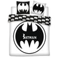 Batman White dubbel påslakanset / bäddset 240×220 cm, 65x65 cm, polycotton
