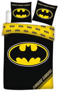 Batman påslakanset Logo 140x200 cm, 70x90 cm